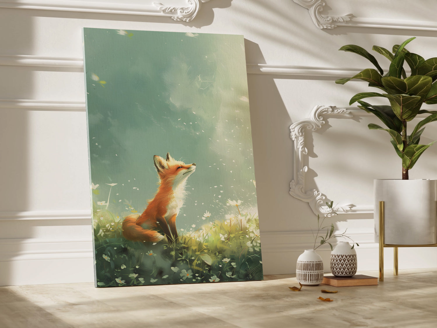 .75&quot; Matte Canvas - Dandelion Fox Wonder