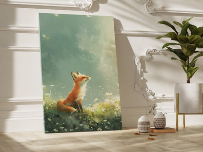 .75&quot; Matte Canvas - Dandelion Fox Wonder