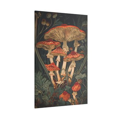 .75" Matte Canvas - Woodland Mushrooms Revival