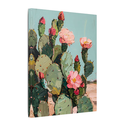 .75" Matte Canvas - Arizona Blooming Cactus Color