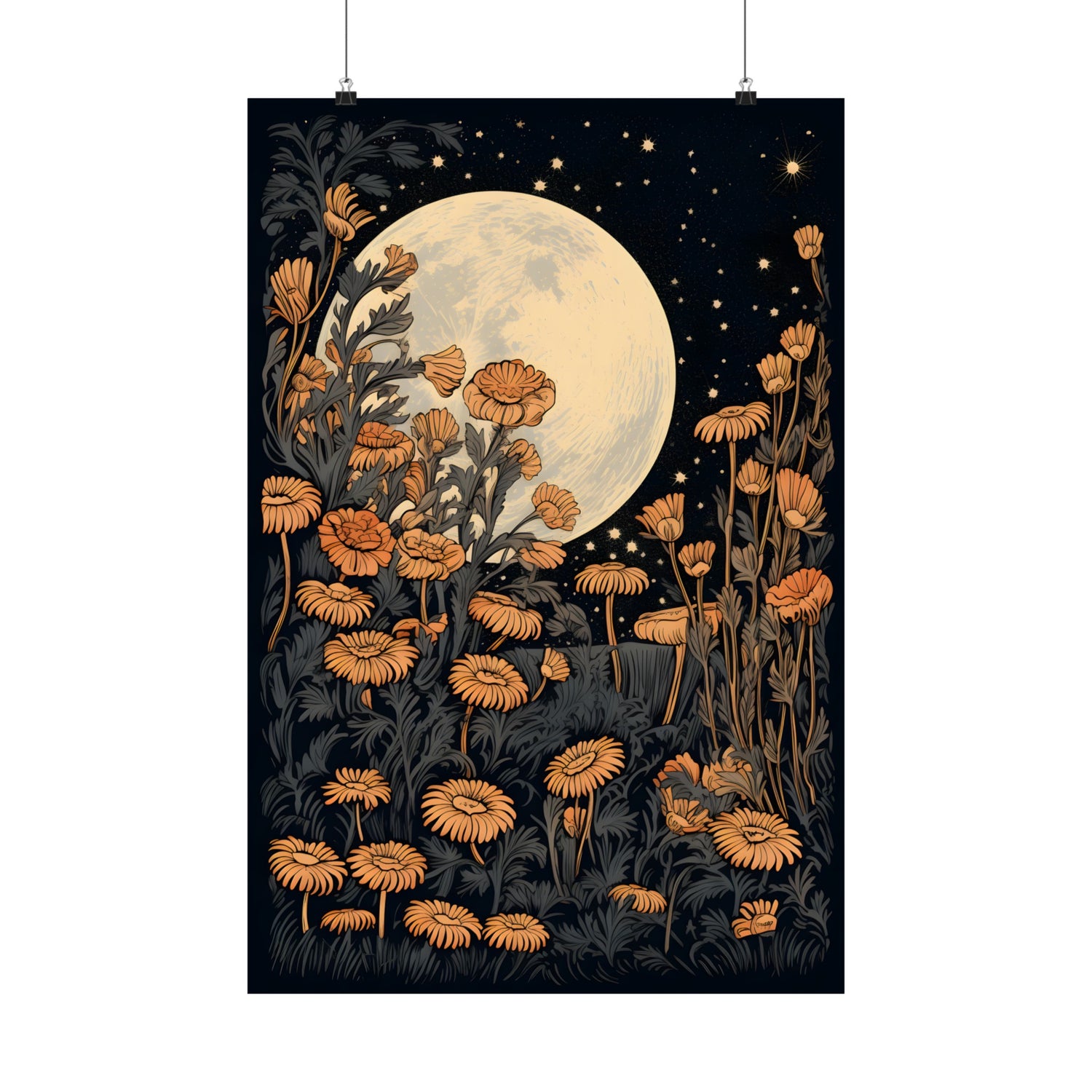 Moonlit Floral Serenade