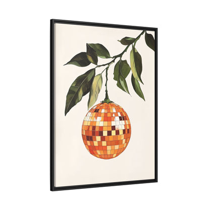 Framed Canvas - Citrus Disco Glow Drop