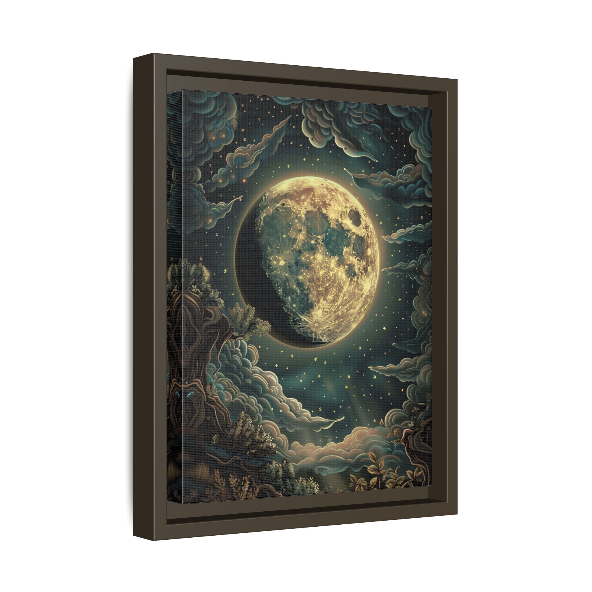 Framed Canvas - Waxing Gibbous Dreamscape