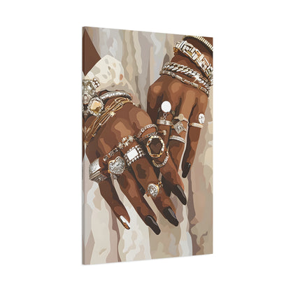 1.25" Matte Canvas - Layered Luxe Jewelry Hands