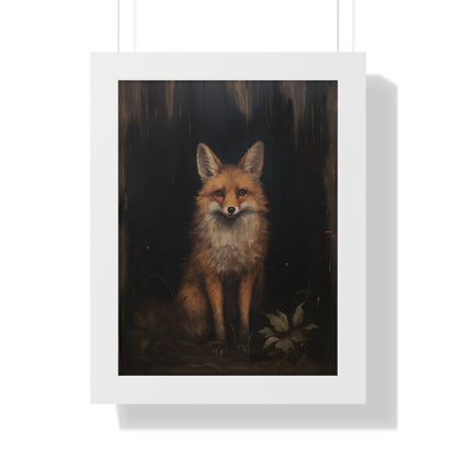 Framed Paper Print - Mystical Fox Gaze