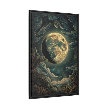 Framed Canvas - Waxing Gibbous Dreamscape