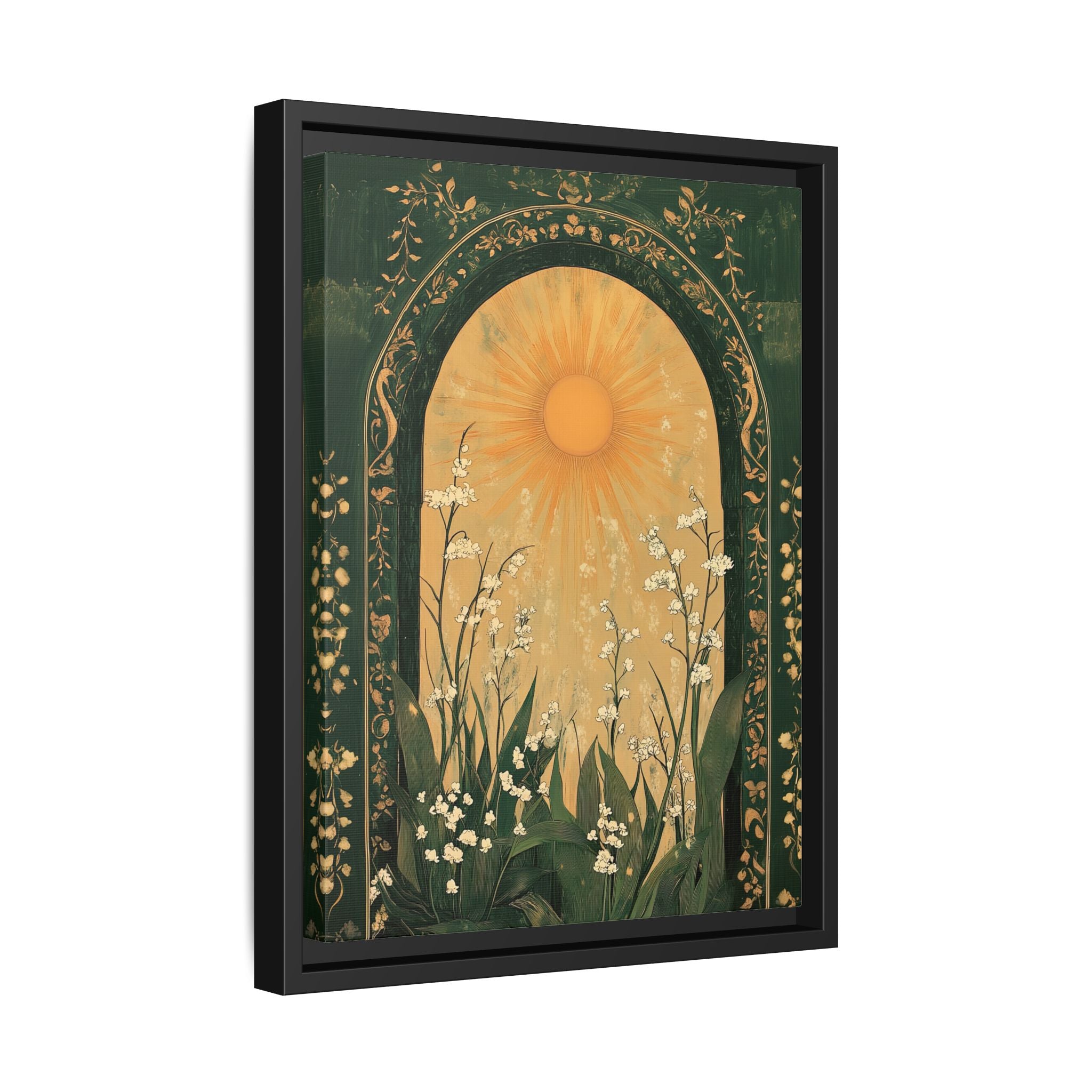 Framed Canvas - Lily of the Valley Archway