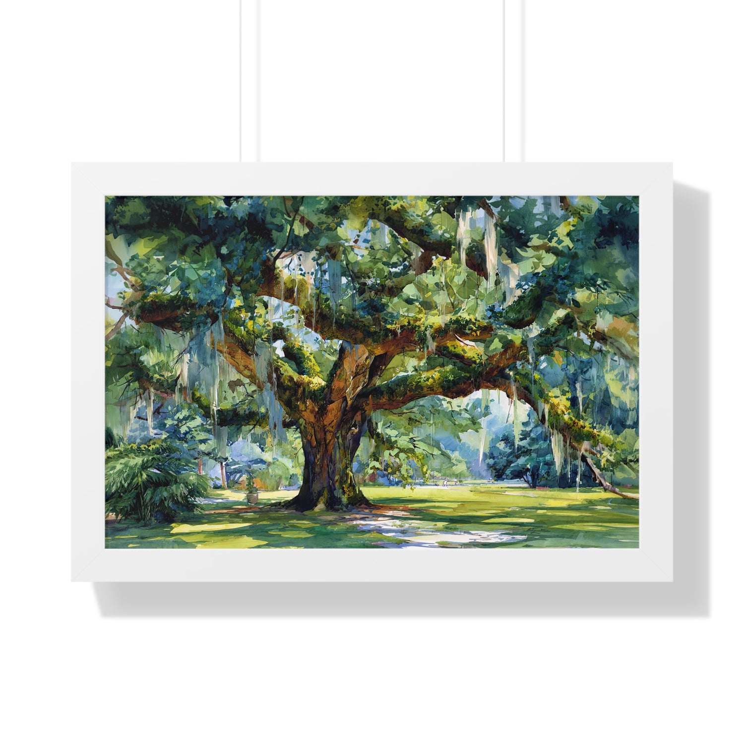 Framed Paper Print - Whispering Southern Live Oak