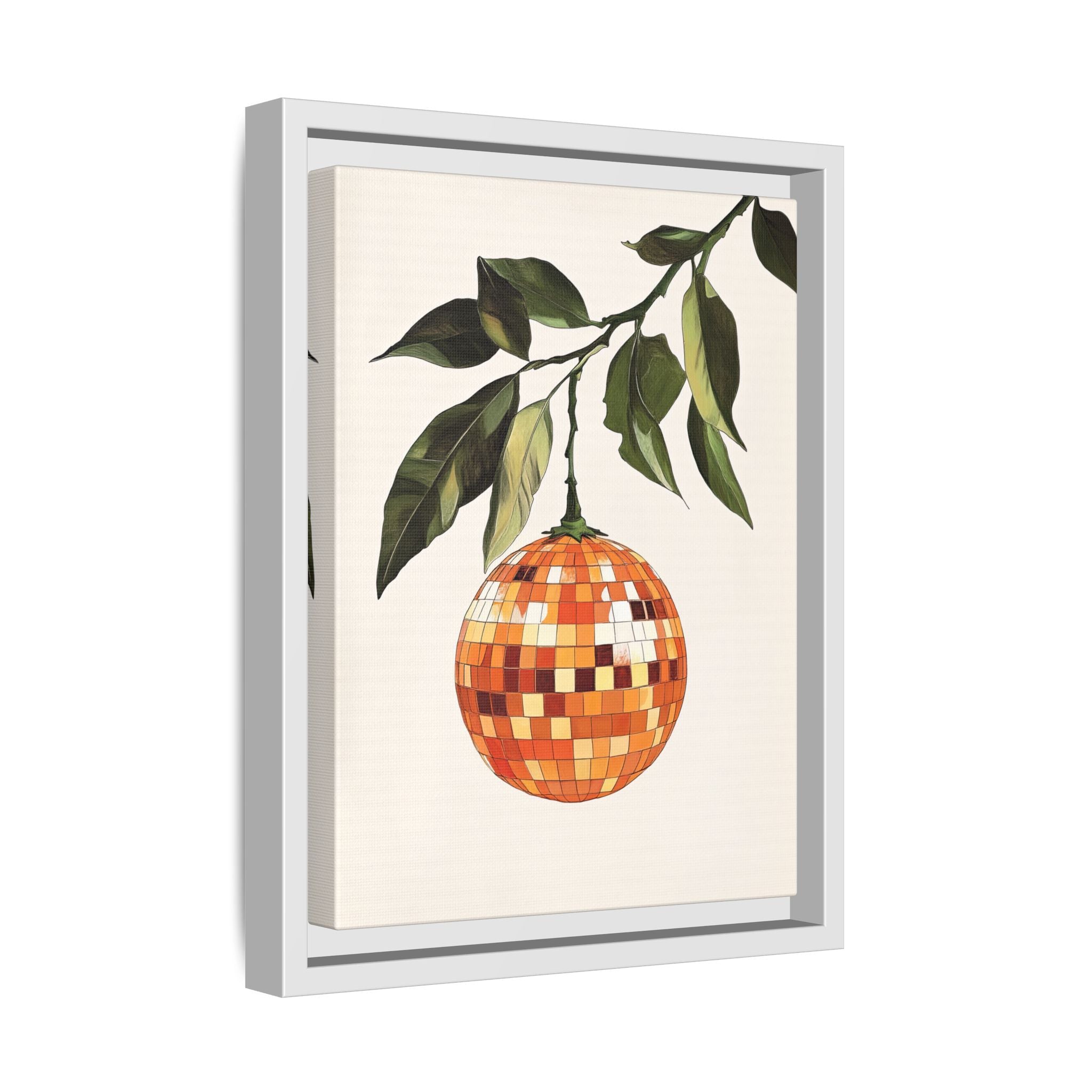 Framed Canvas - Citrus Disco Glow Drop