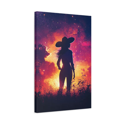 1.25" Matte Canvas - Cosmic Cowgirl