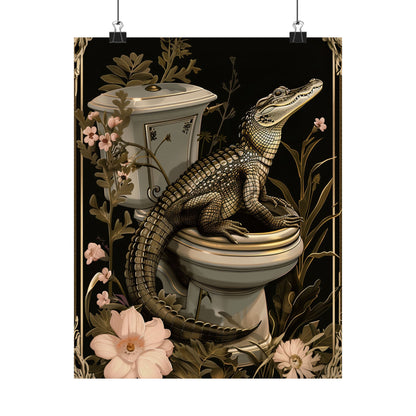 Toilet Gator Floral Surprise