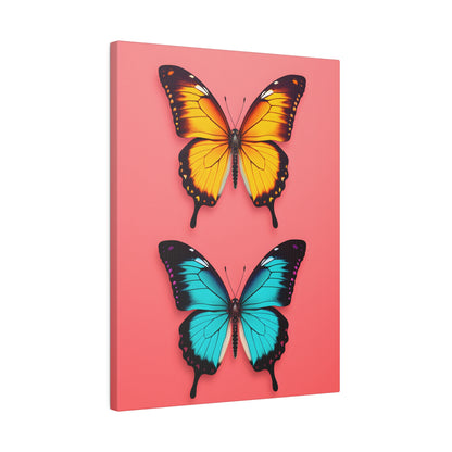 .75&quot; Matte Canvas - Dueling Butterflies Wonder