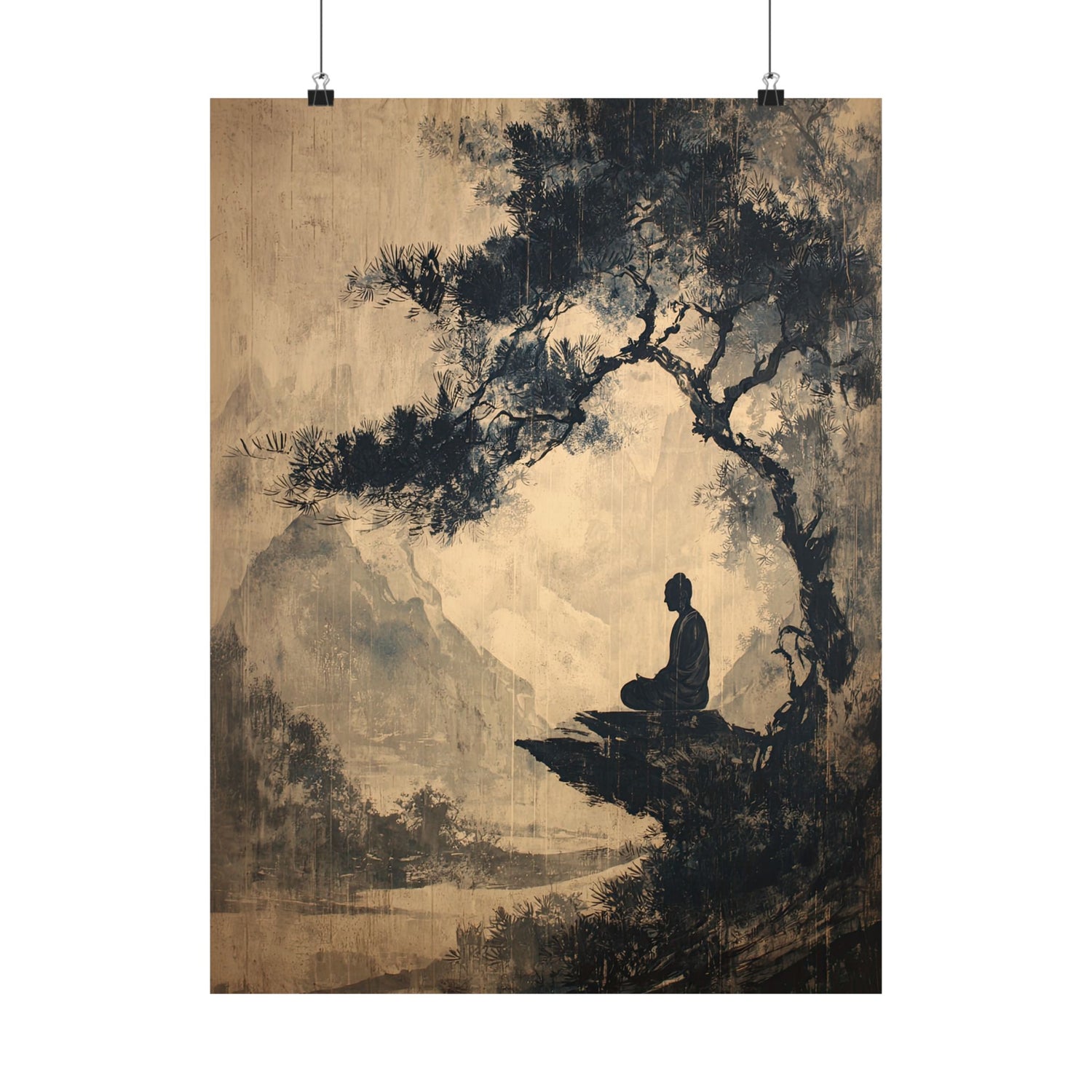 Mountain Tree Zen Silence