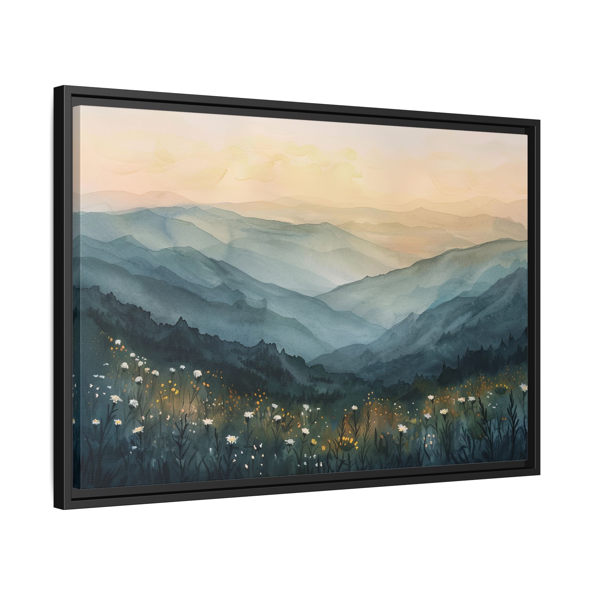 Framed Canvas - Misty Blue Ridge Bloomscape