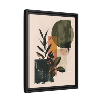 Framed Canvas - Sage Geometry Botanicals