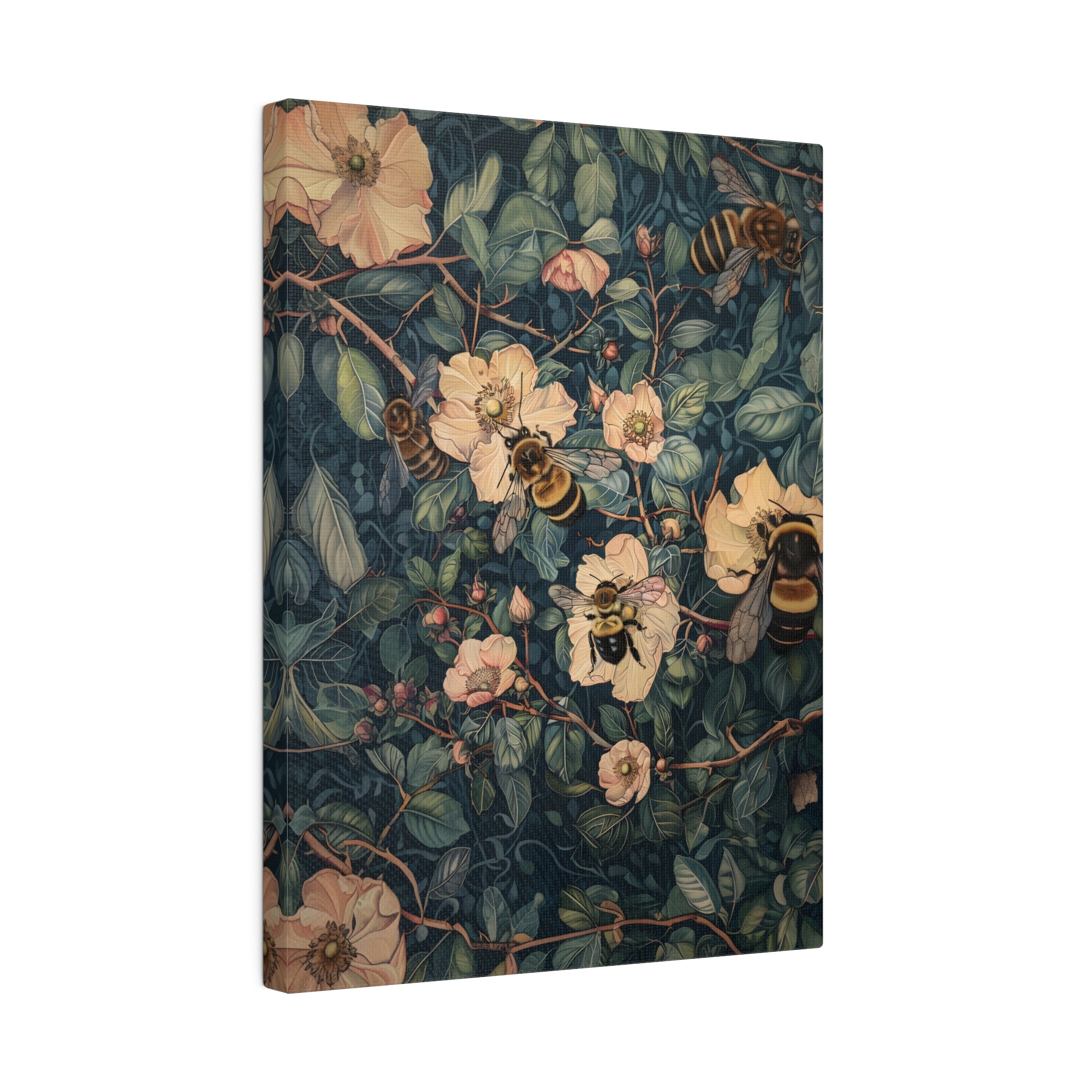 .75&quot; Matte Canvas - Buzzing Floral Symphony