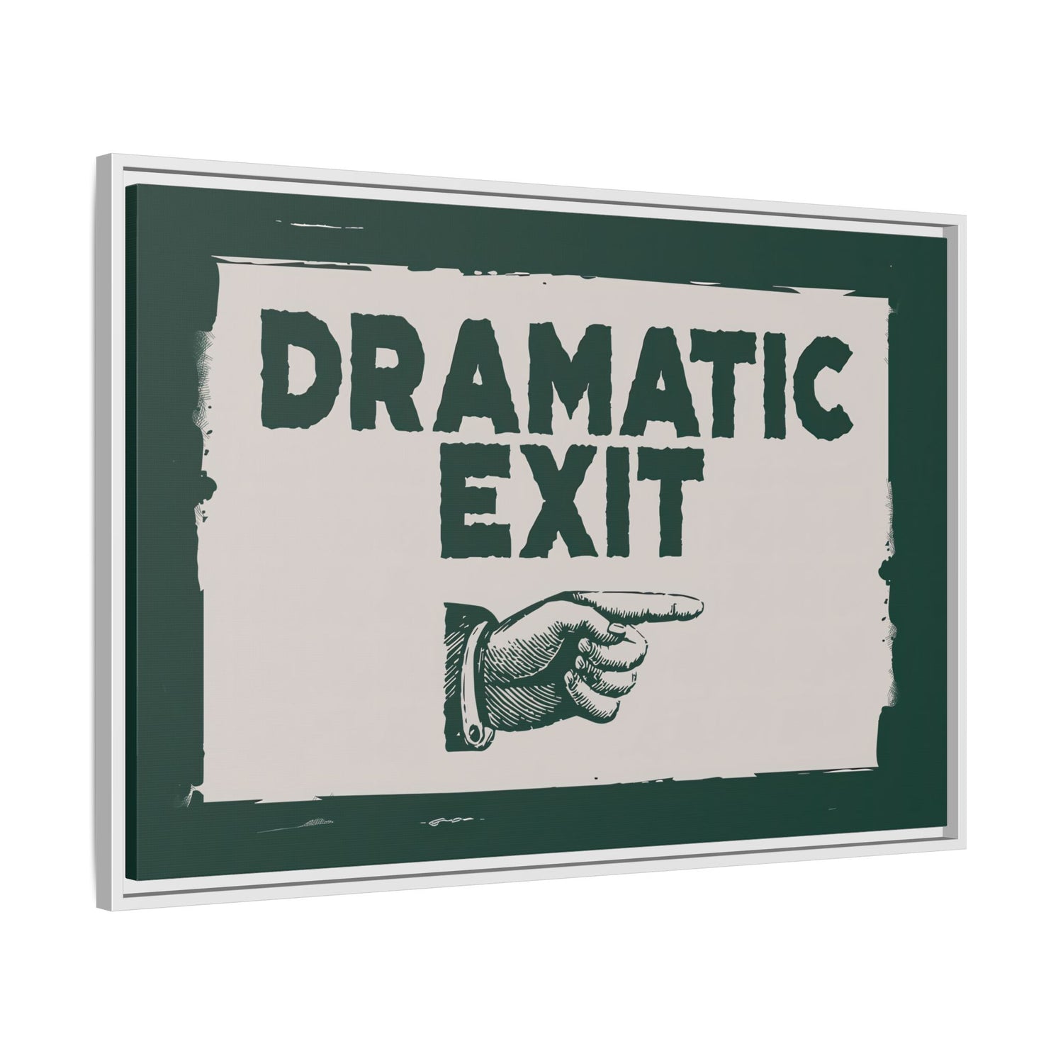 Framed Canvas - Dramatic Exit Strategy