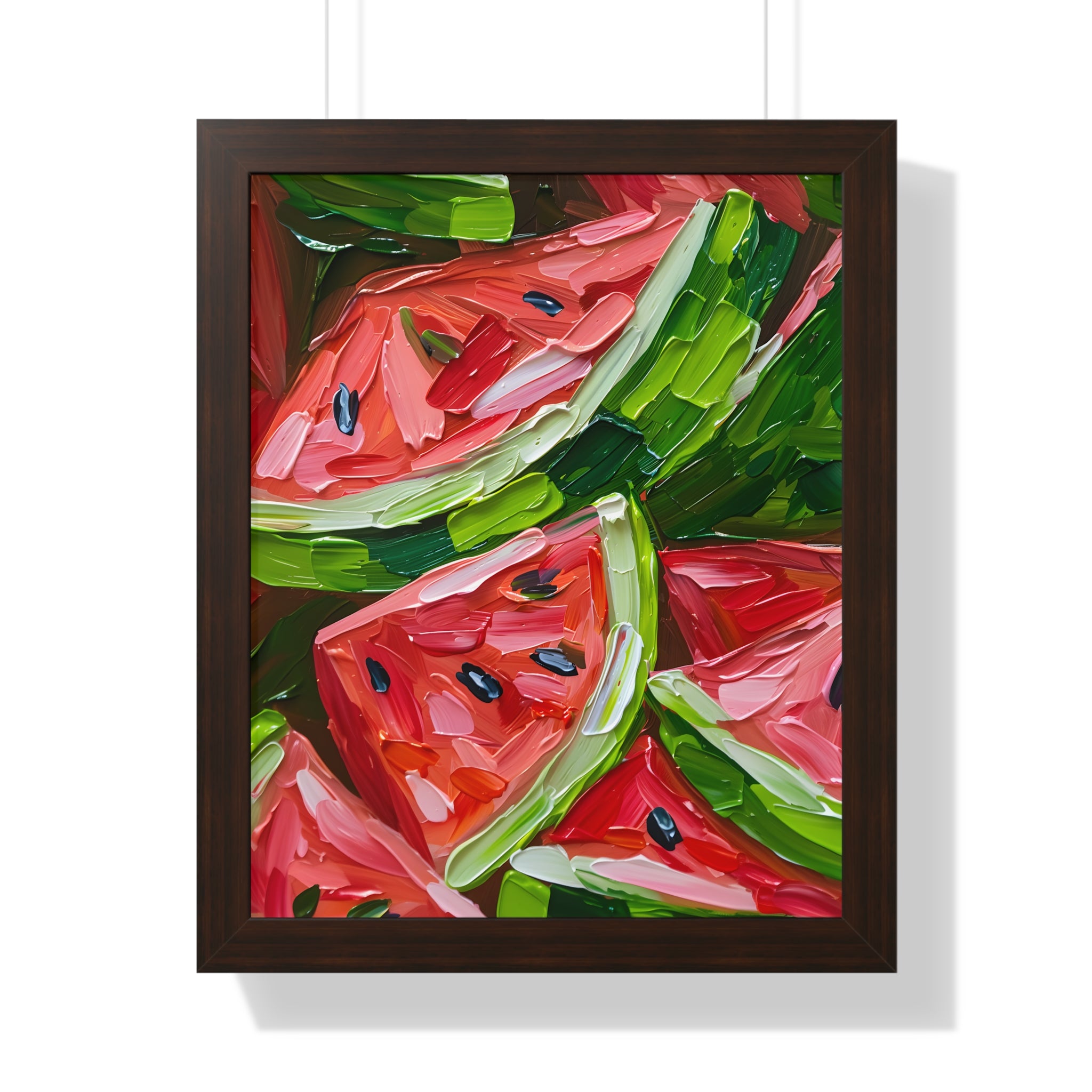 Framed Paper Print - Juicy Watermelon Slices