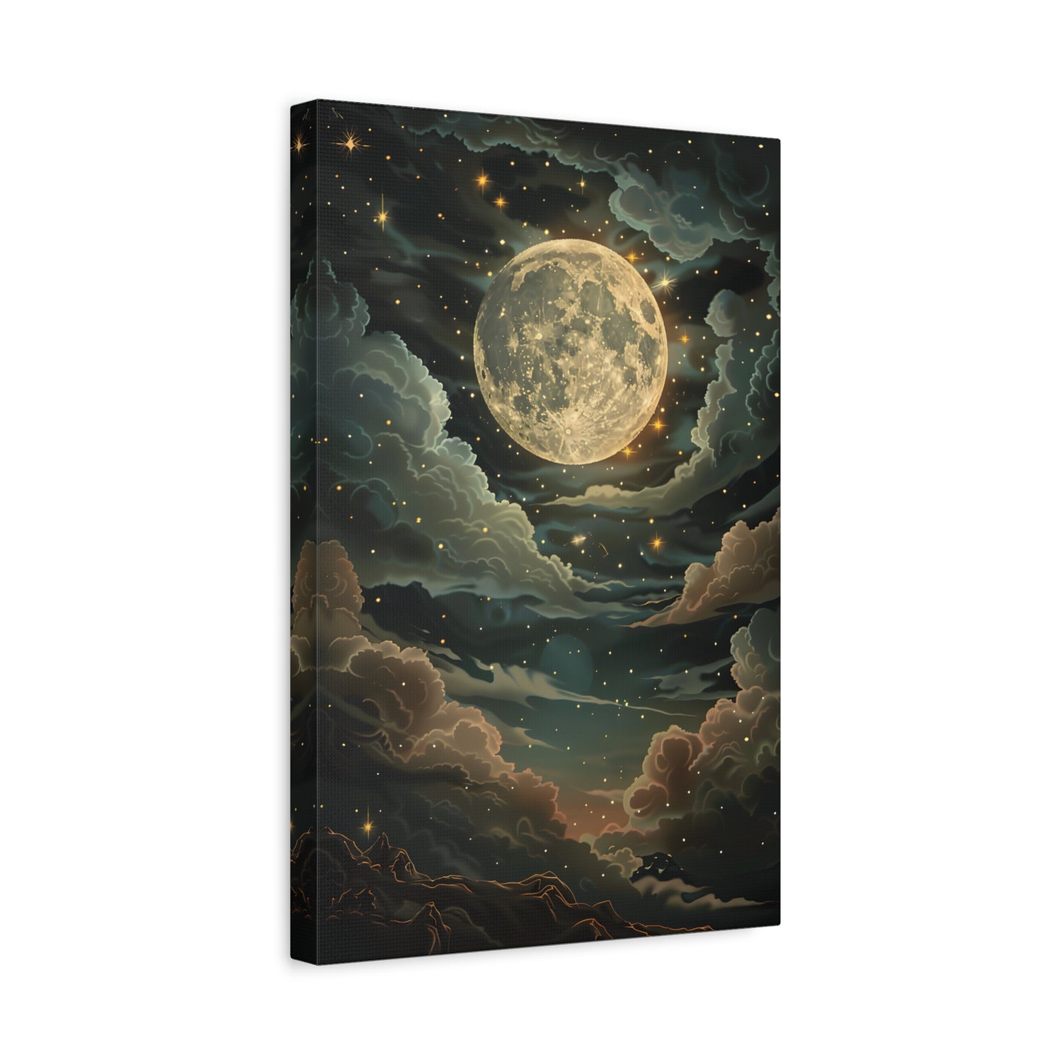 1.25" Matte Canvas - Enchanting Lunar Glow
