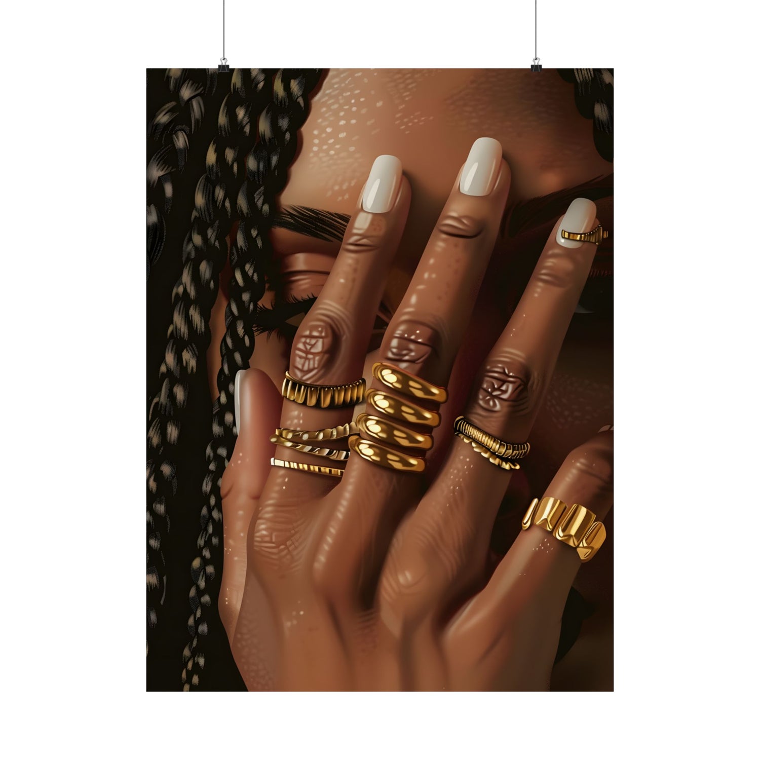 Braided Golden Ring Beauty