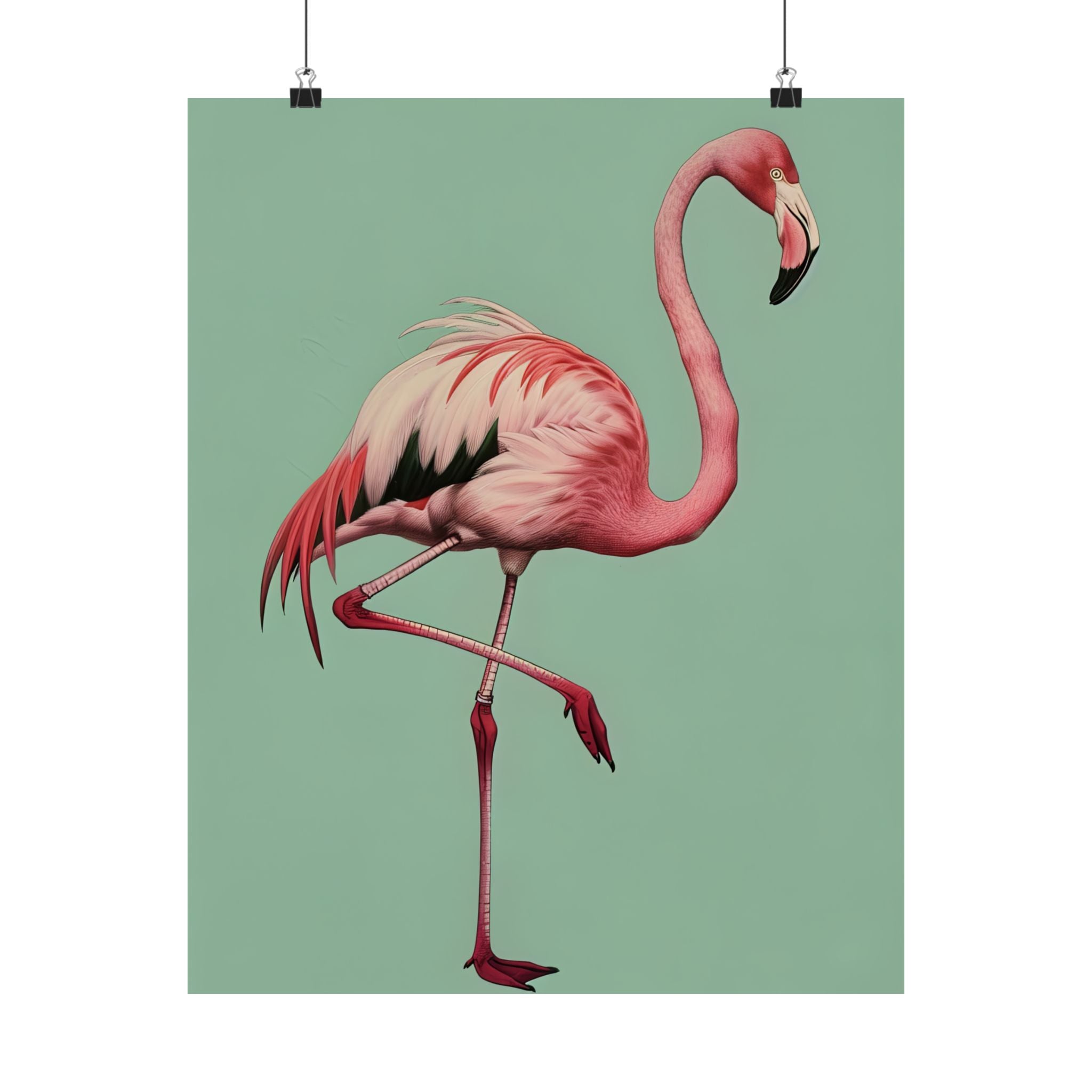 Pink Flamingo Tropical