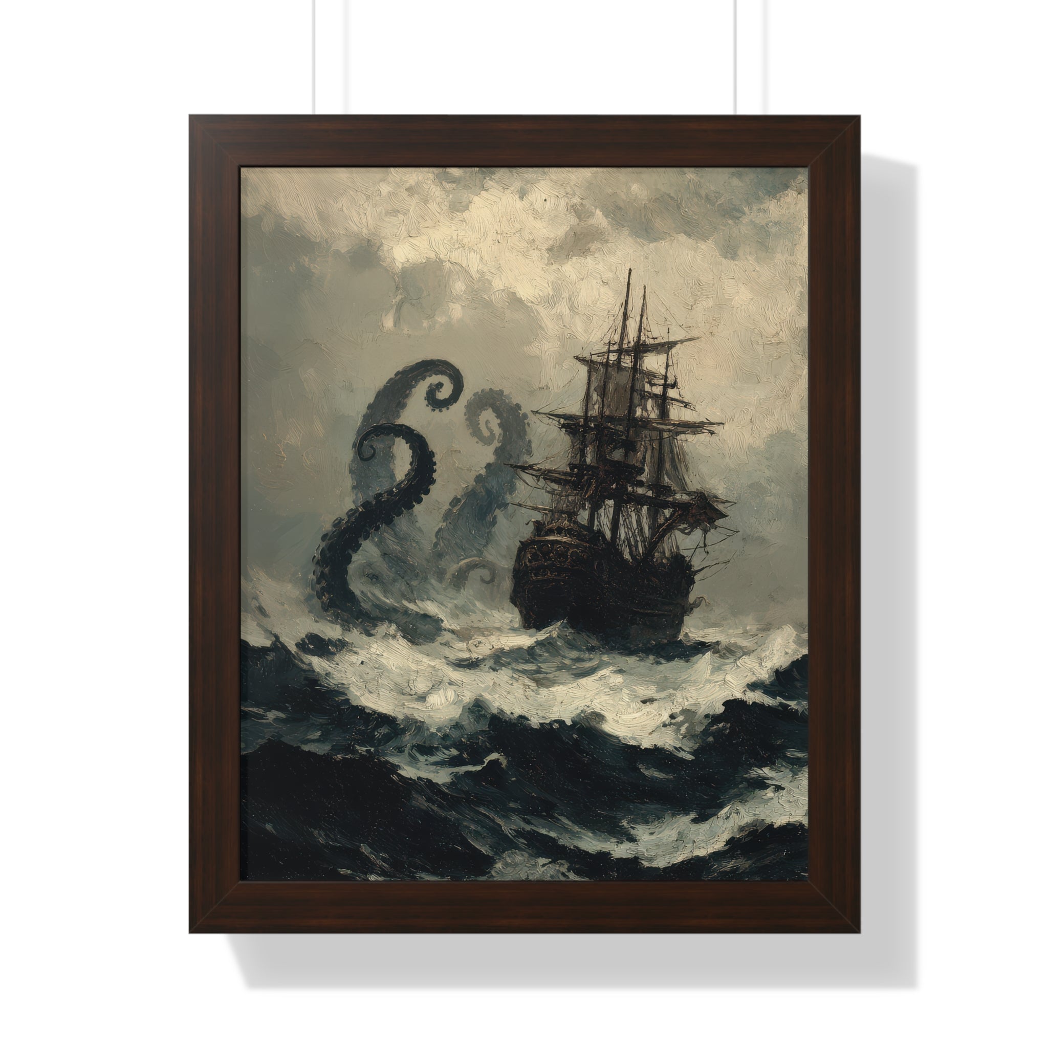 Framed Paper Print - Into the Kraken’s Wake