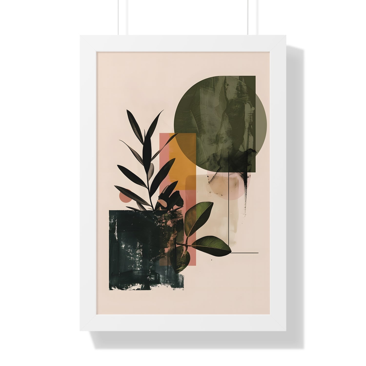 Framed Paper Print - Sage Geometry Botanicals