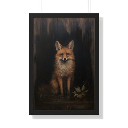 Framed Paper Print - Mystical Fox Gaze