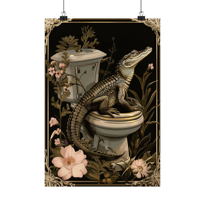 Toilet Gator Floral Surprise