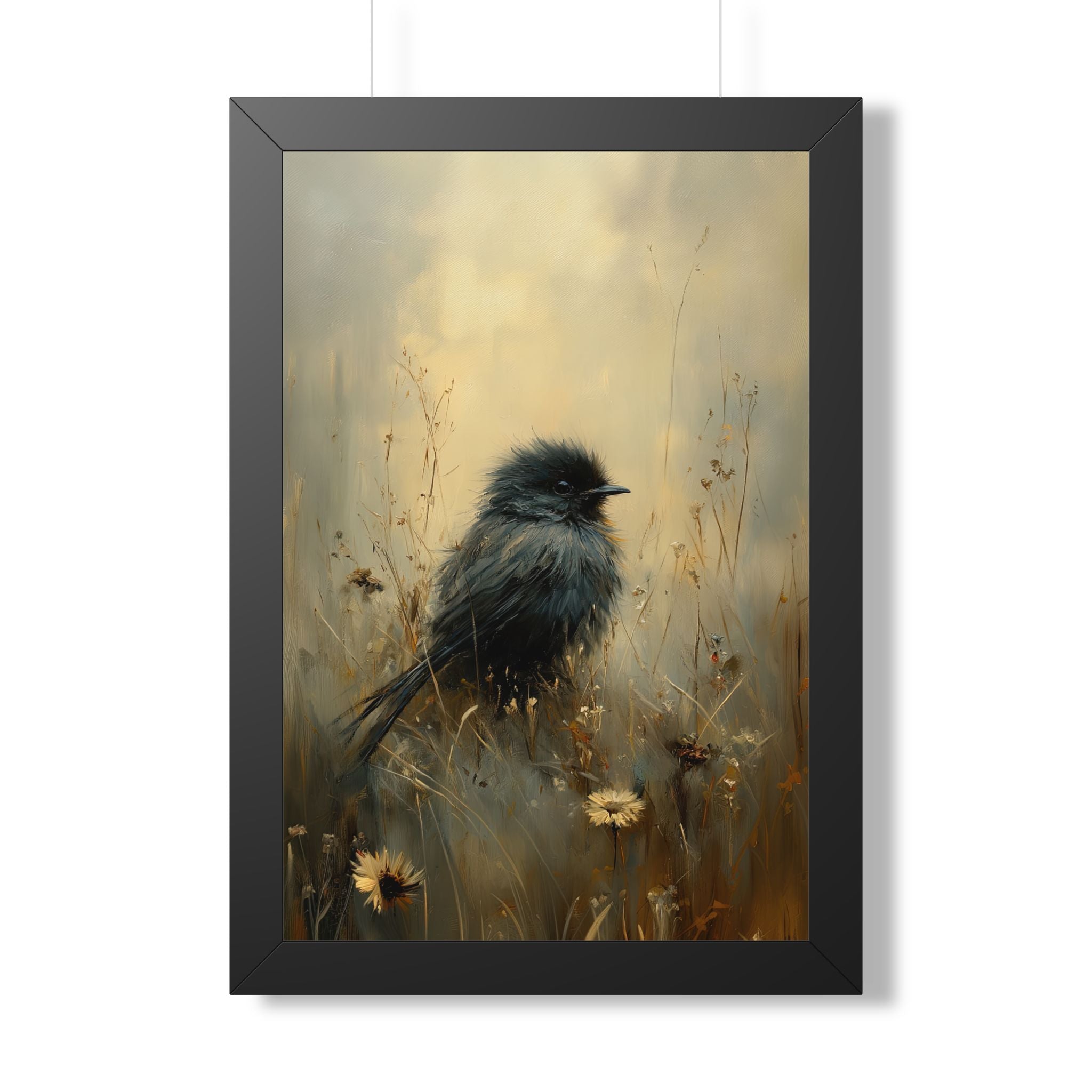 Framed Paper Print - Golden Meadow Bird