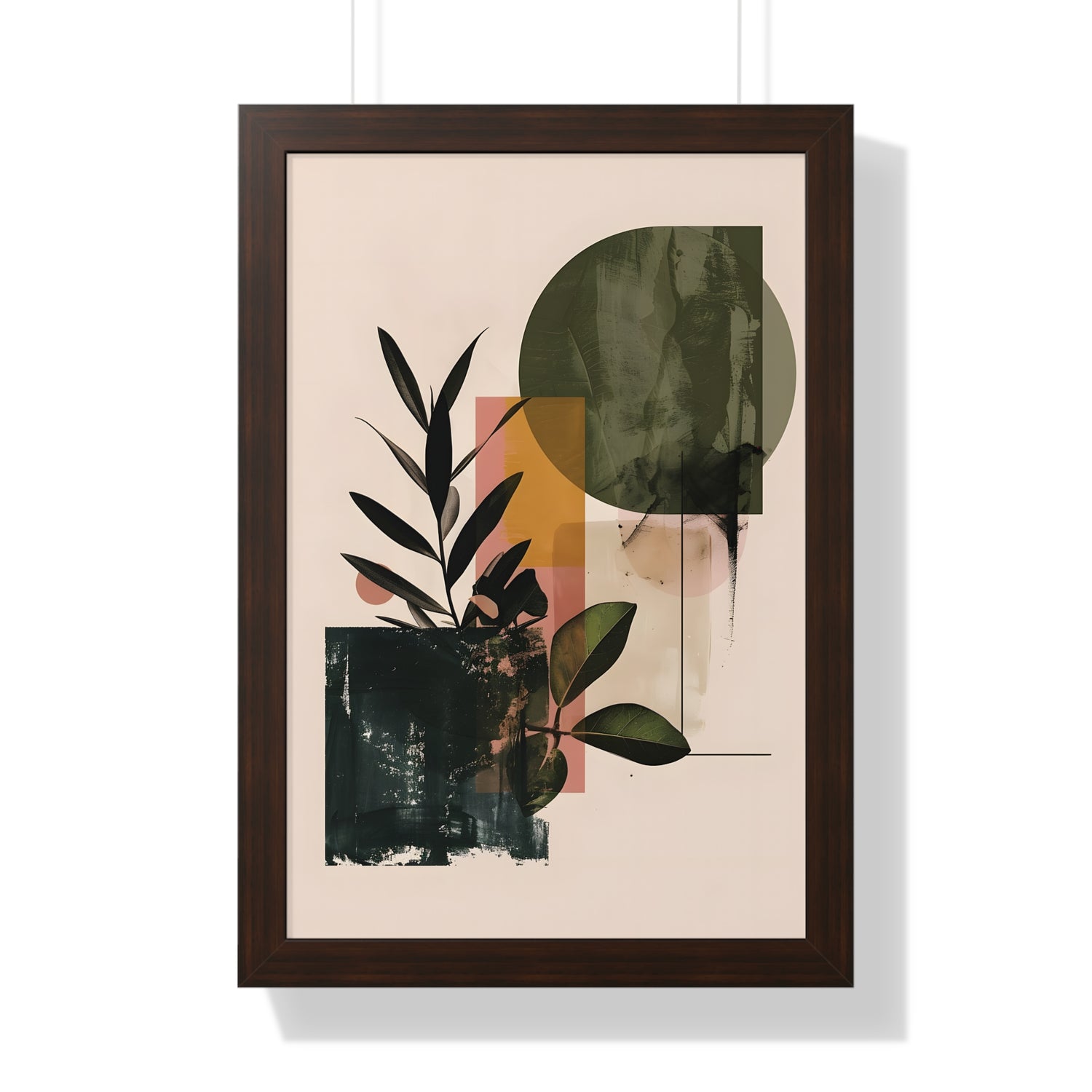 Framed Paper Print - Sage Geometry Botanicals