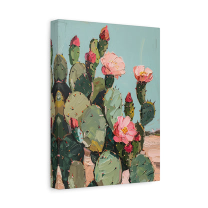 1.25" Matte Canvas - Arizona Blooming Cactus Color