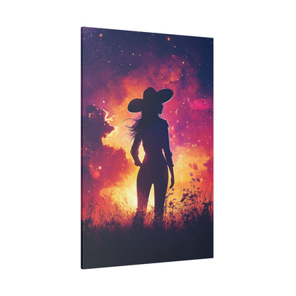 .75&quot; Matte Canvas - Cosmic Cowgirl