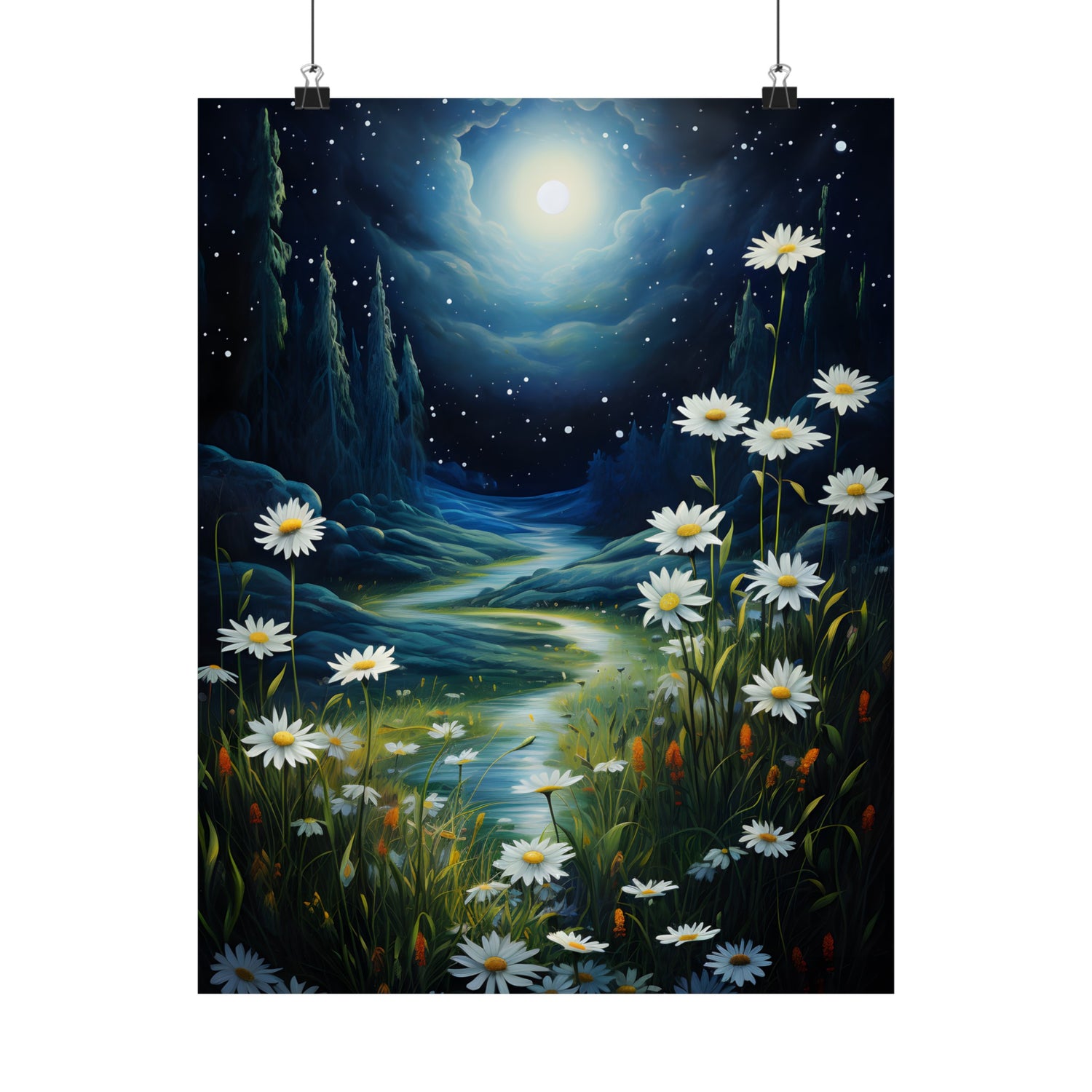 Moonlit Daisy Dream