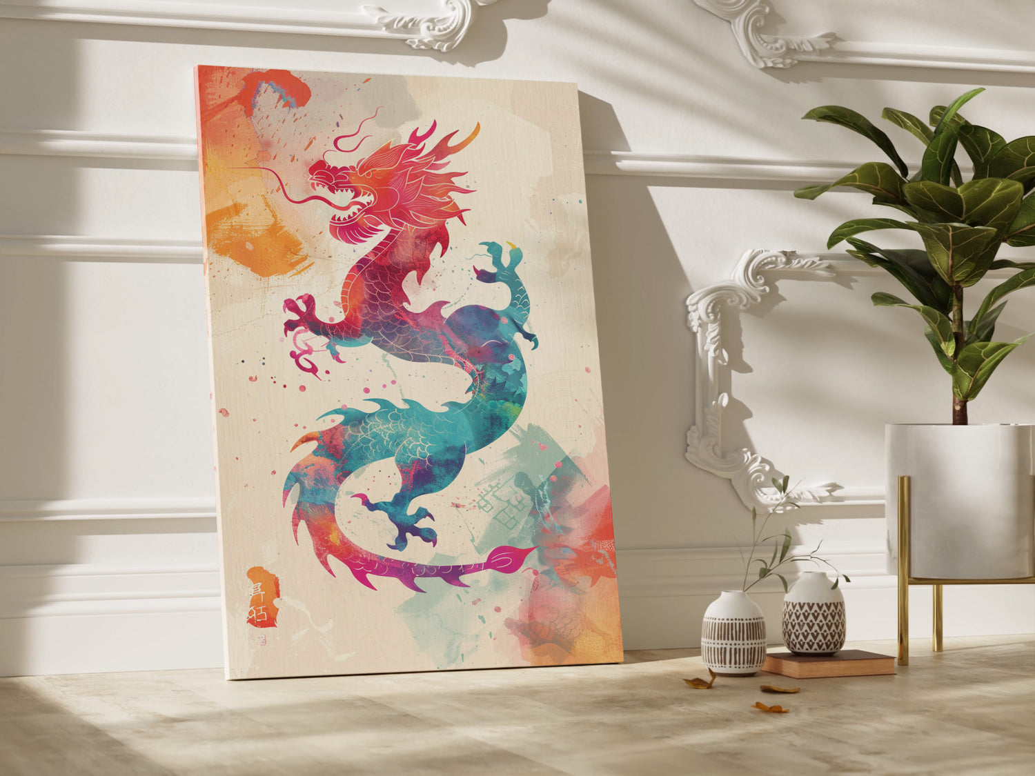 .75&quot; Matte Canvas - Dragon&