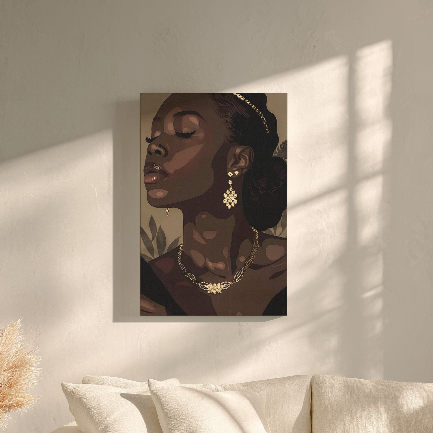 .75" Matte Canvas - Golden Melanin Muse