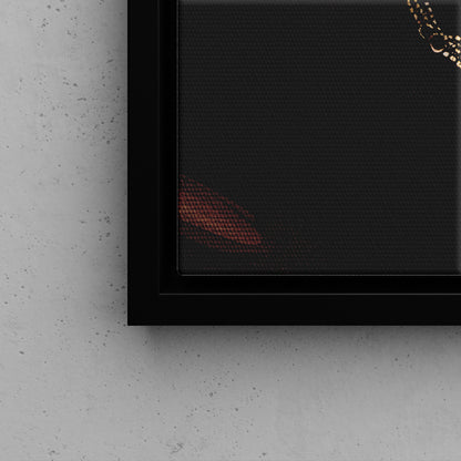 Framed Canvas - Golden Melanin Muse