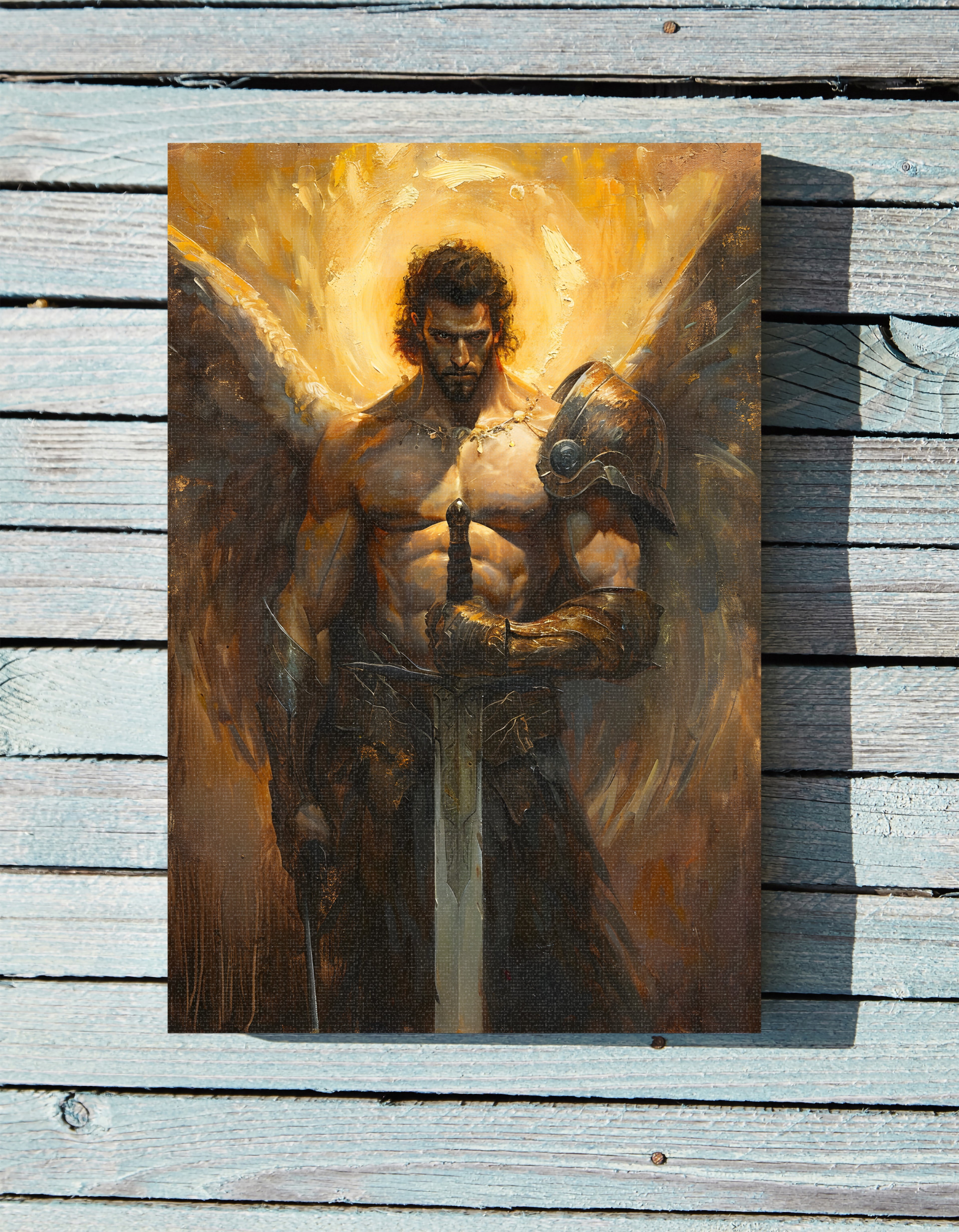 .75&quot; Matte Canvas - Celestial Warrior&