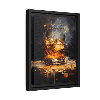Framed Canvas - Liquid Gold Illuminated