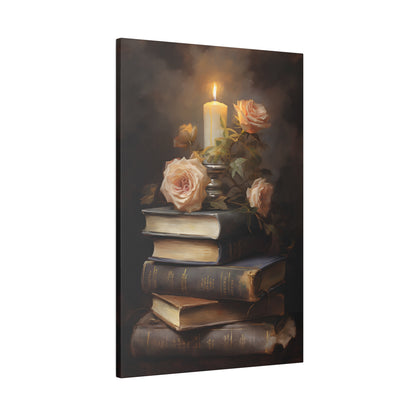 .75&quot; Matte Canvas - Literary Rose Glow