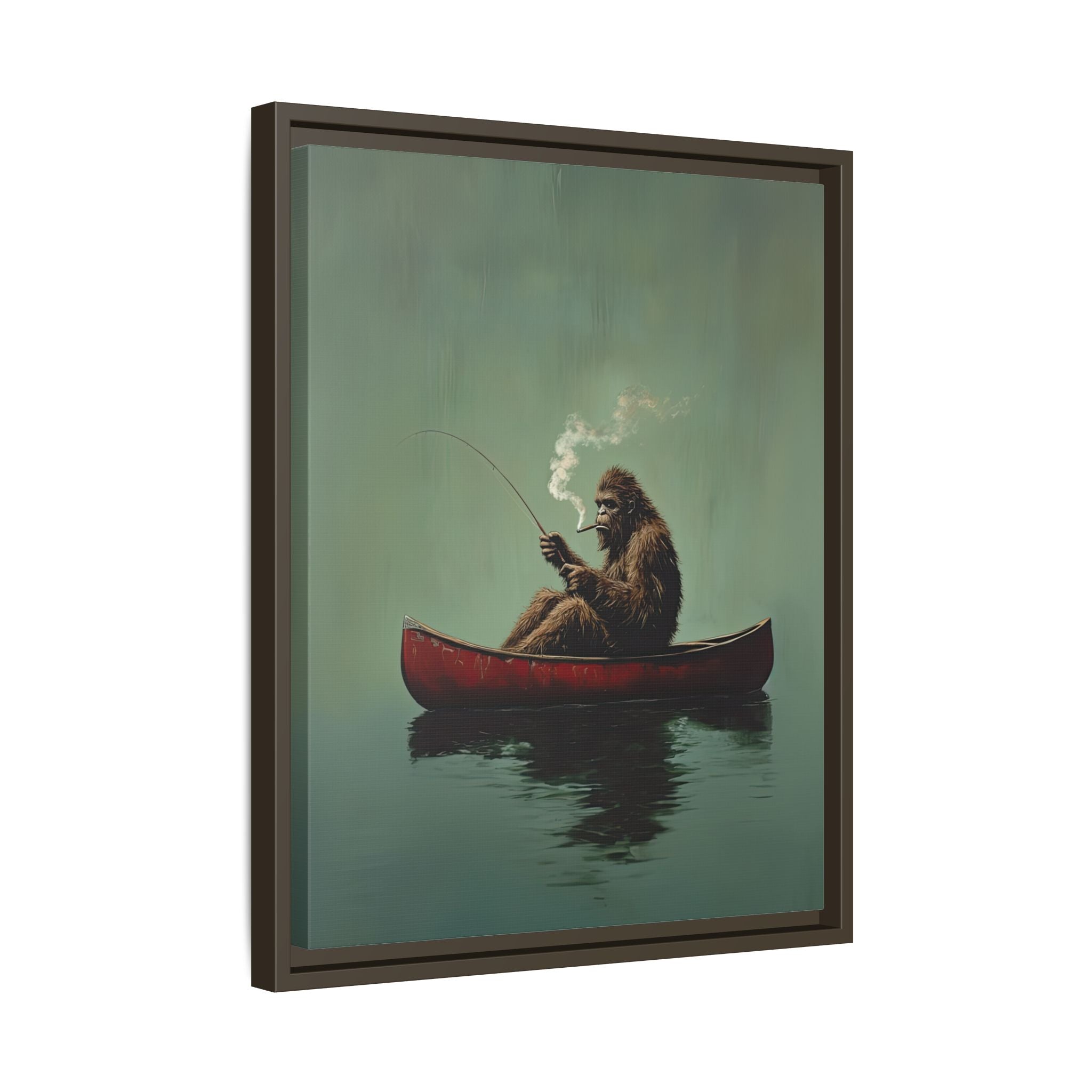 Framed Canvas - Bigfoot Canoe Adventure