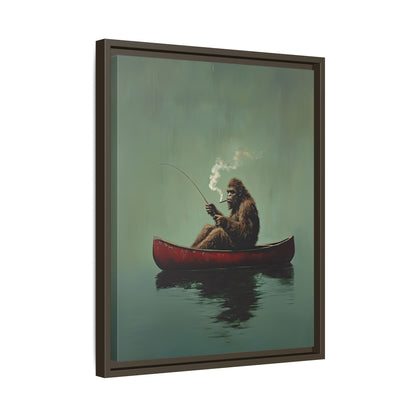 Framed Canvas - Bigfoot Canoe Adventure