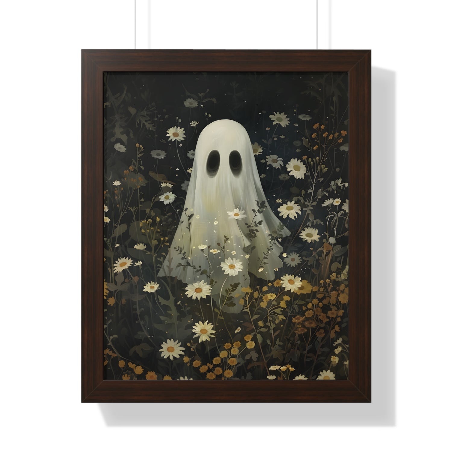 Framed Paper Print - Daisy Meadow Ghost