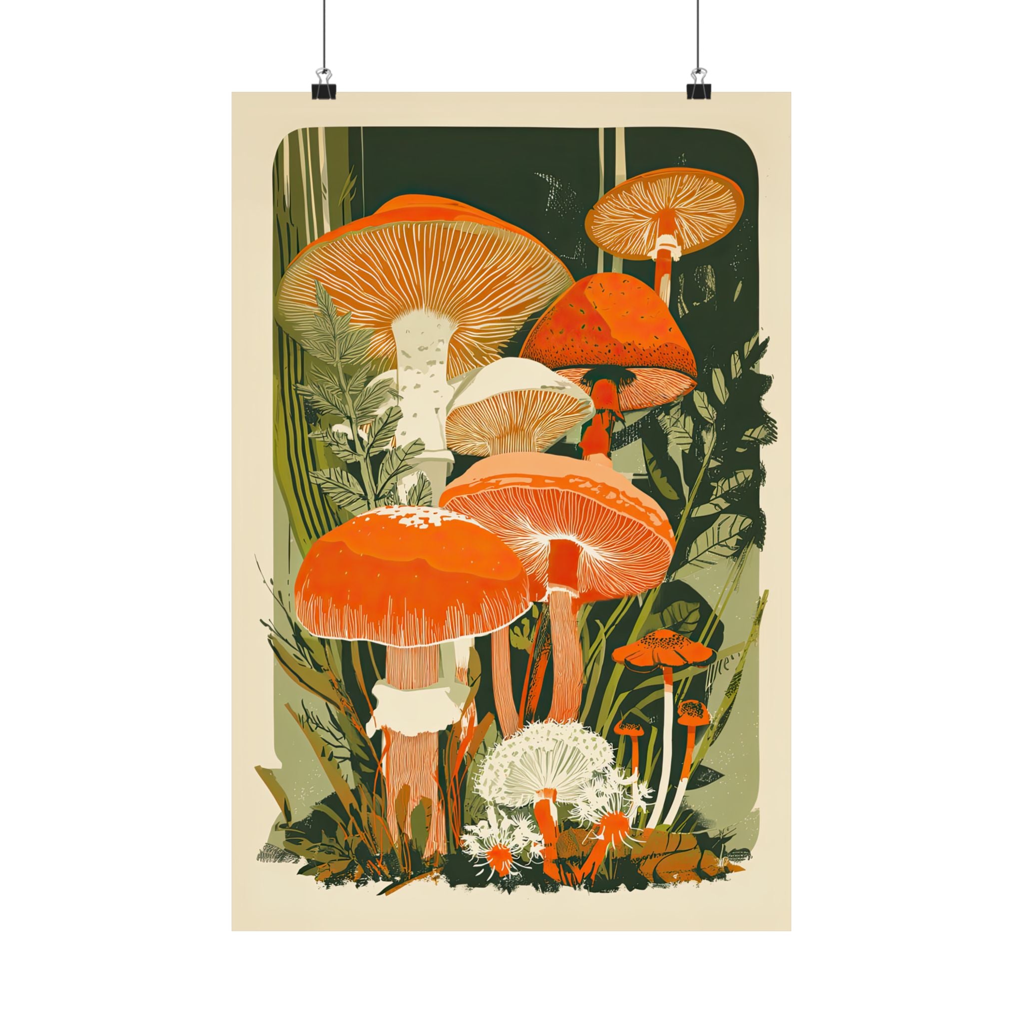 Groovy Woodland Mushrooms