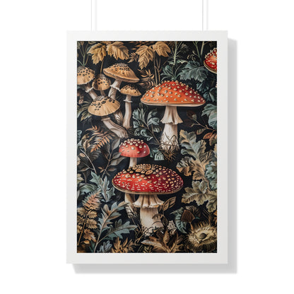 Framed Paper Print - Midnight Mycological Reverie