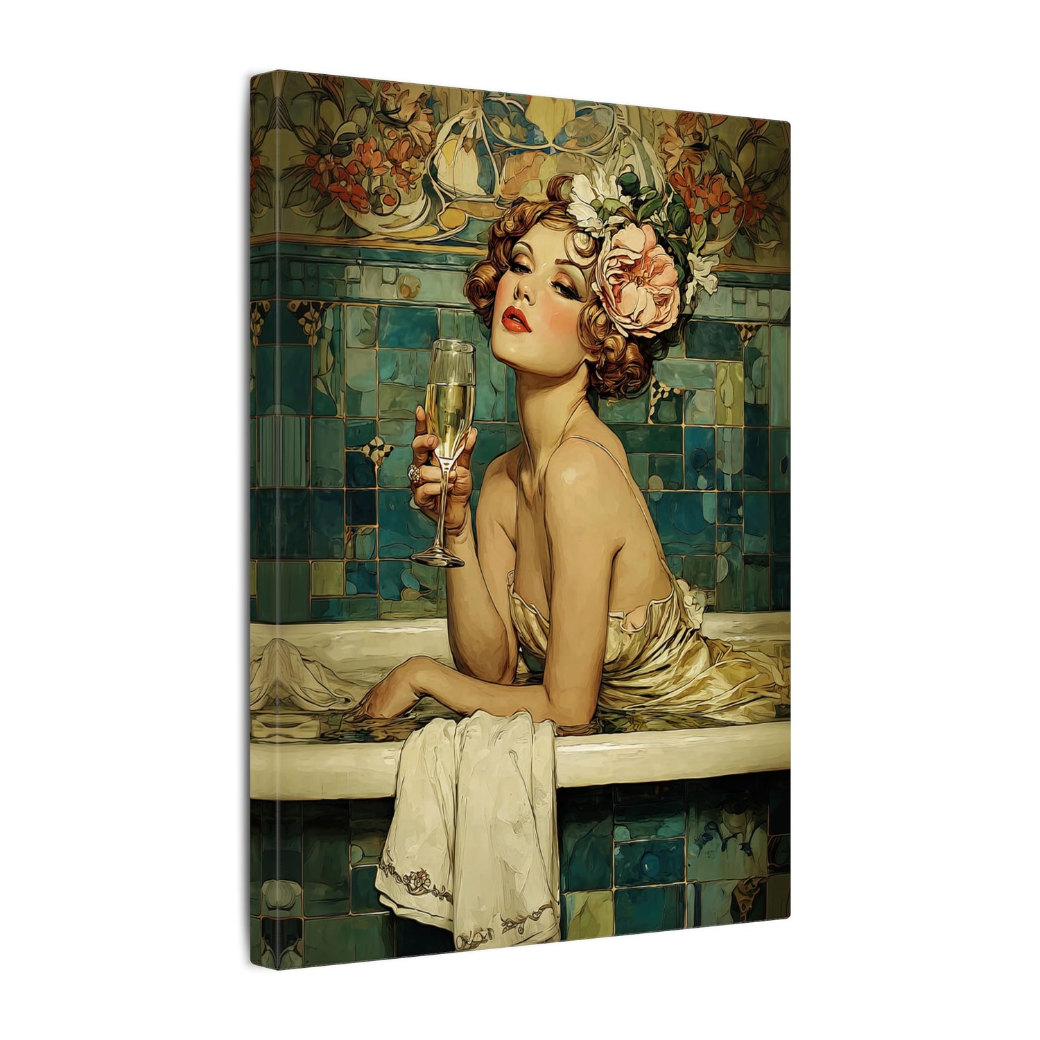 .75" Matte Canvas - Champagne Bathtub Coquette