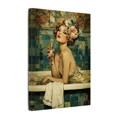 .75" Matte Canvas - Champagne Bathtub Coquette