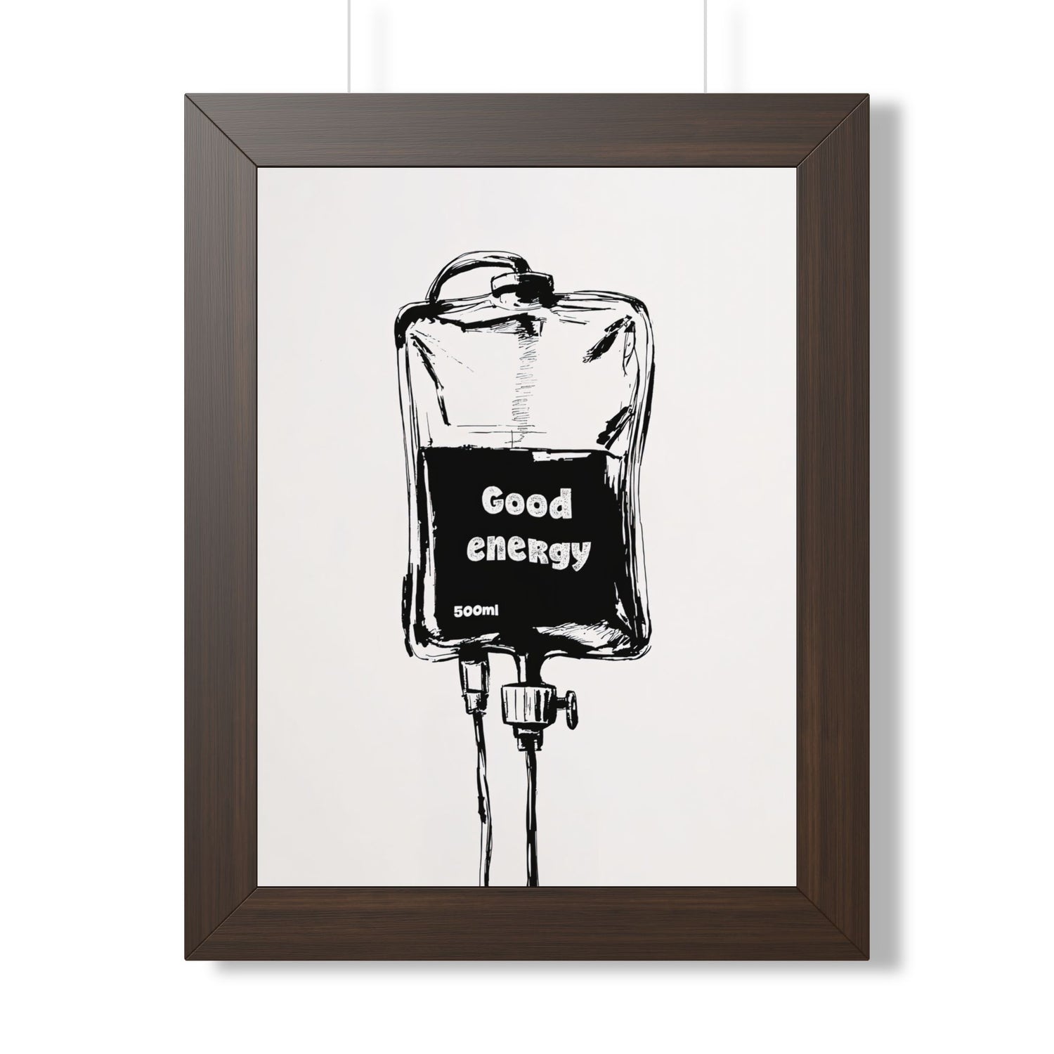 Framed Paper Print - Good Energy IV Bag