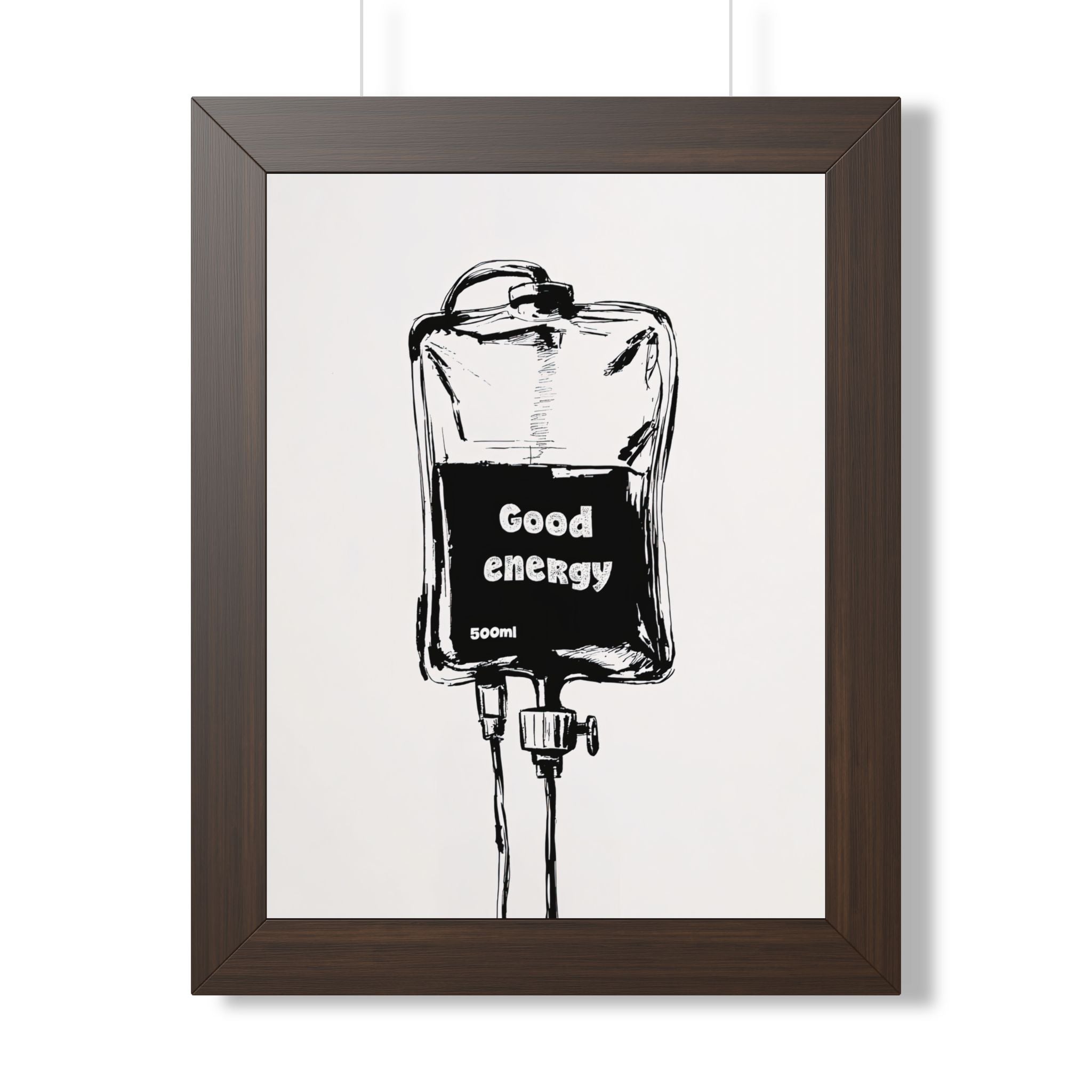 Framed Paper Print - Good Energy IV Bag