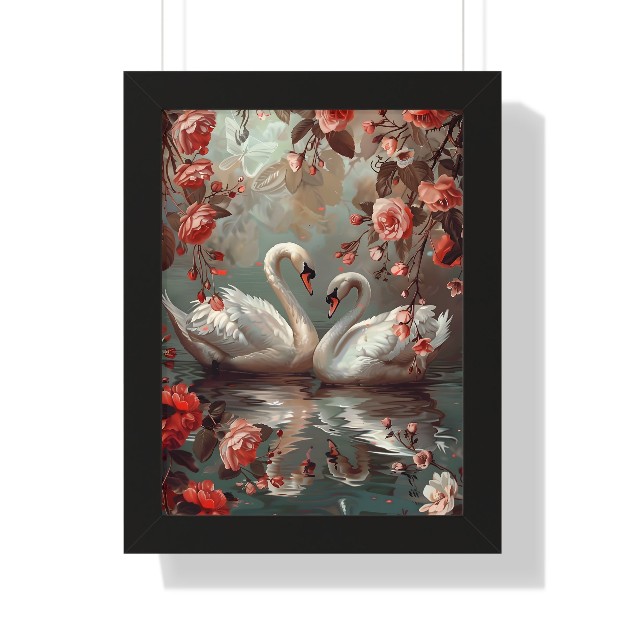 Framed Paper Print - Swans&